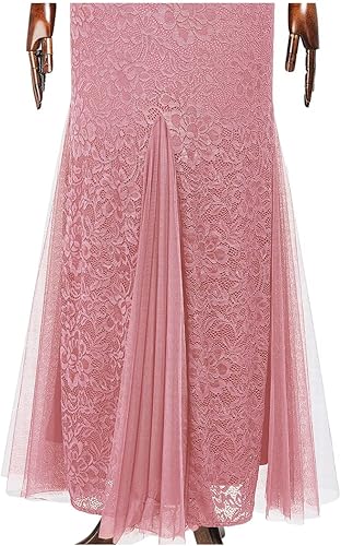 Miniatura 6 de Miusol Vestido largo formal de noche de sirena con encaje floral elegante y manga 23 para mujer