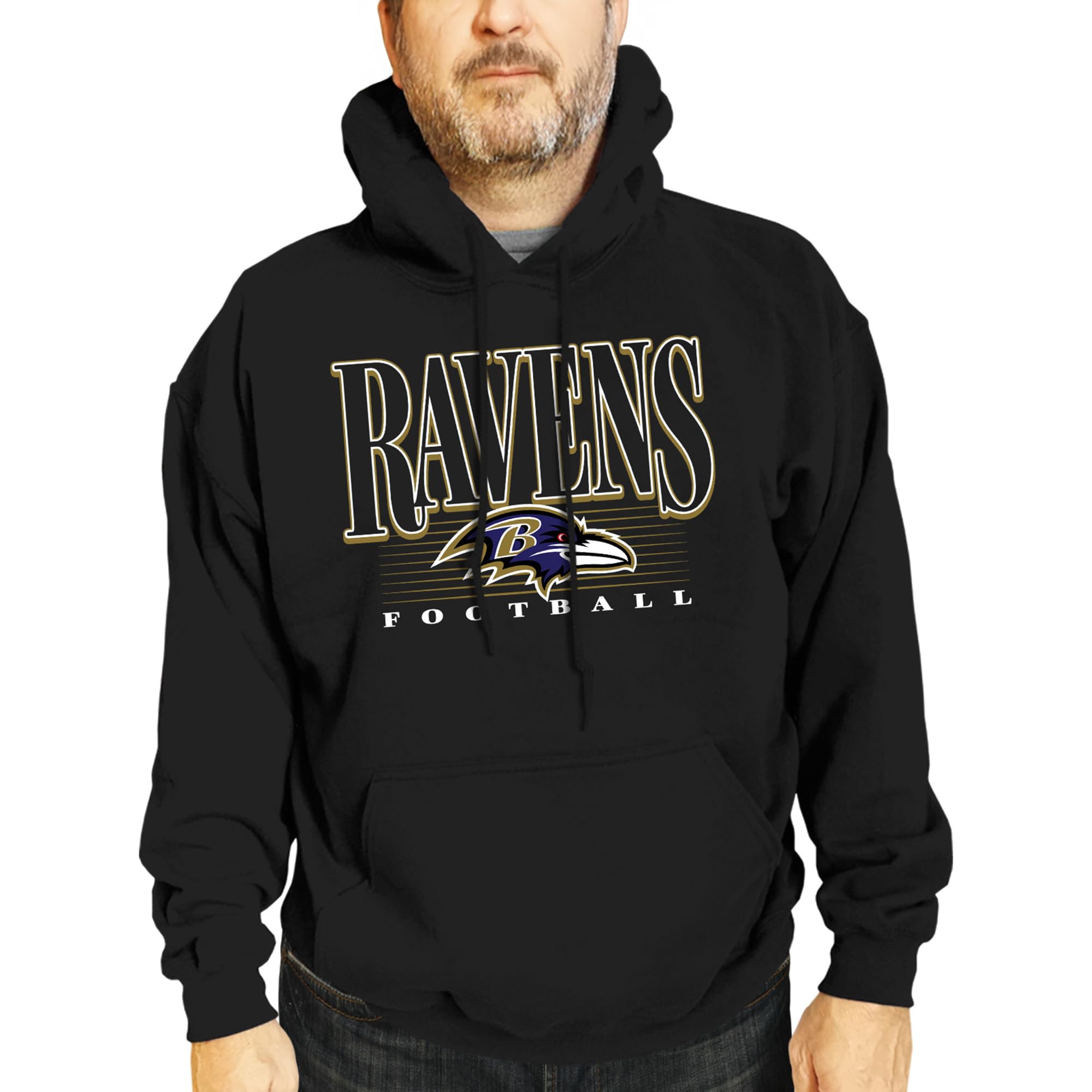 Team Fan Apparel NFL Adult Unisex Overtime Blueprint Soft Fleece Hooded Sweatshirt, Officially Licensed Football Hoodie!