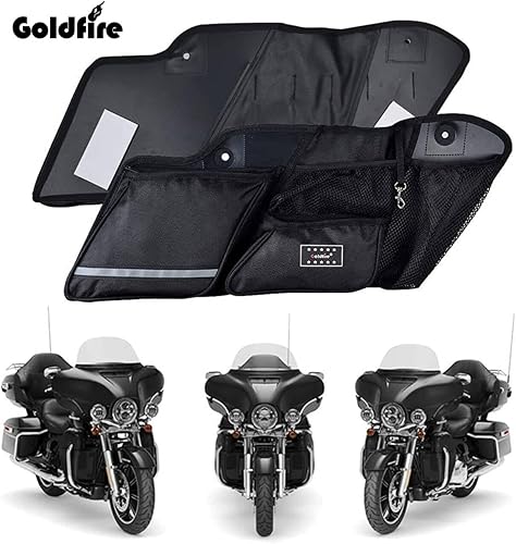 Miniatura 2 de Goldfire Organizador de alforjas Harley para bolsa de sillín Harley, organizador de herramientas lateral, bolsa de almacenamiento para Touring Road