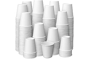 Prestee 500 Pack 3oz Disposable Paper Cups for Kids, Perfect for use...