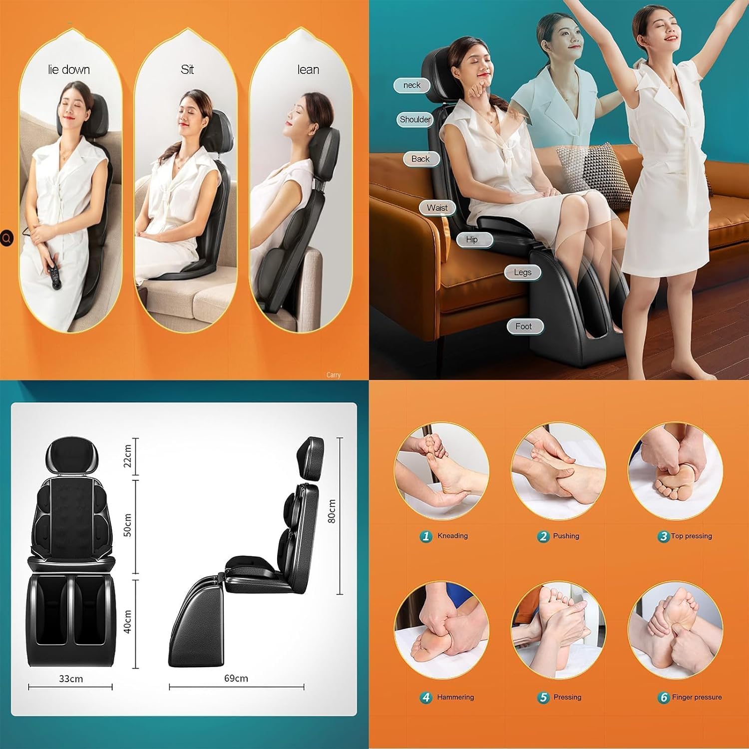 YOGIMOONI Full Body Massage Mat with Heat & 3-position height adjustment, Chair Massager, Massage Cushion, Massage Chair Pad for Chair Office Gifts Full Body Massage (Chair Massager) YOGIMOONI Full Body Massage Mat with Heat & 3-position height adjustment, Chair Massager, Massage Cushion, Massage Chair Pad for Chair Office Gifts Full Body Massage (Chair Massager)