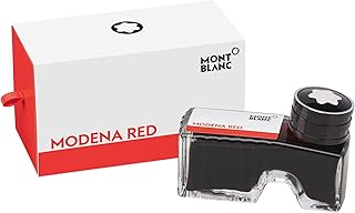 Montblanc Ink Bottle Modena Red 119566 – Premium-Quality Refill Ink in Bright Red for Fountain Pens, Quills, and Calligraphy Pens – 60ml Inkwell