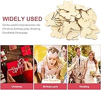 Vista 6 de TINKSKY 50 piezas de madera con forma de mariposa para manualidades, forma natural sin terminar, mariposa de madera, Navidad, boda, libro
