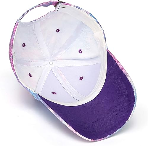 Miniatura 5 de Gorra de béisbol de algodón con teñido anudado de perfil bajo, gorra de béisbol de hiphop, sombrero de papá