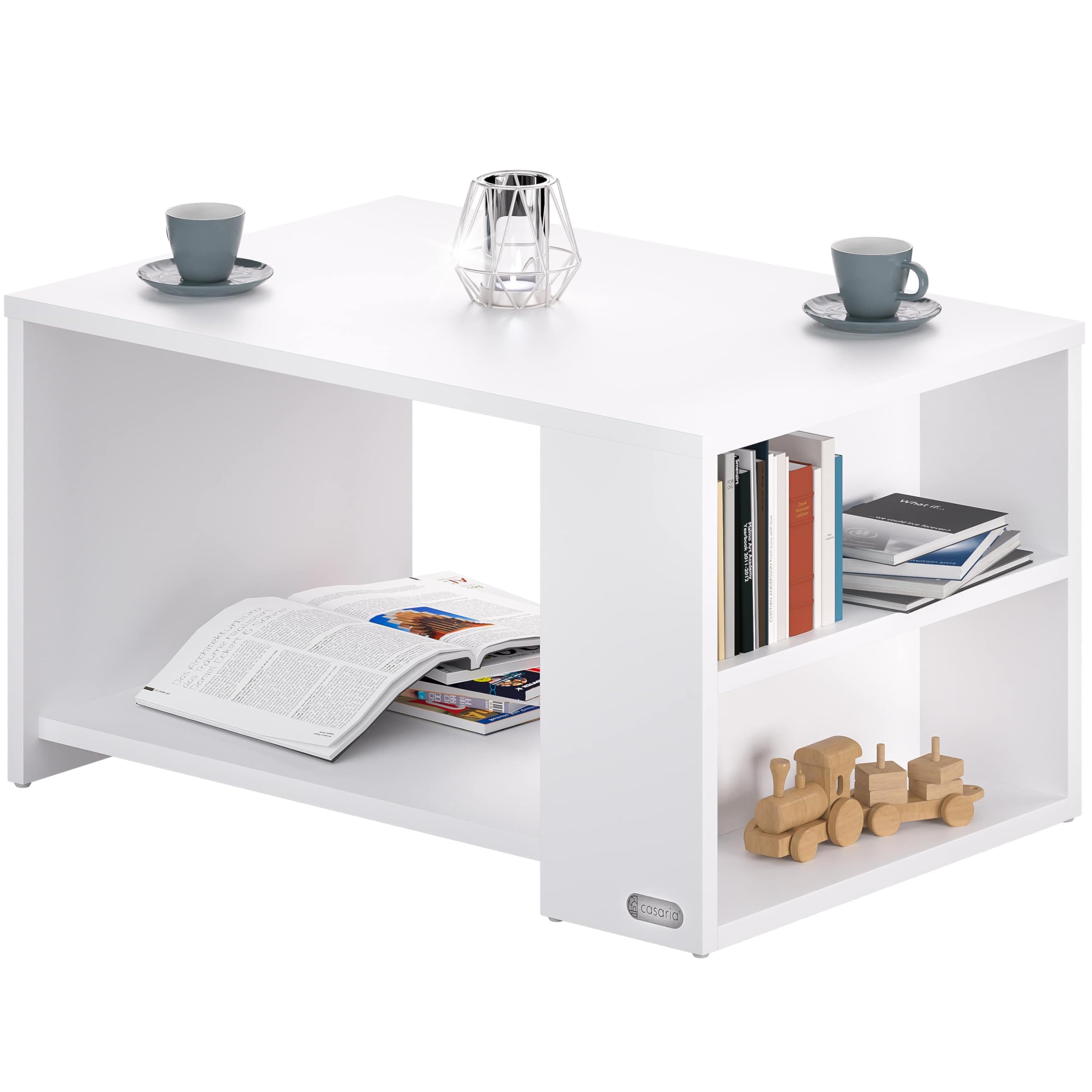 Salontafel Sardinie met 2 opbergvakken - Happy@Home
