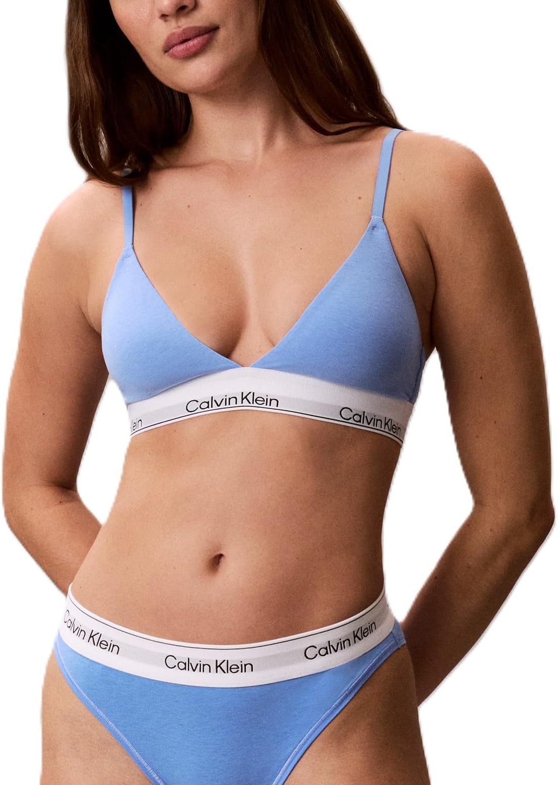 Womens Icon Cotton Modal Lightly Lined Triangle Bralette