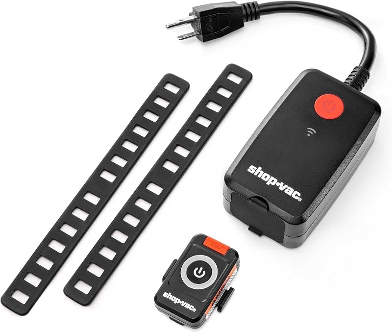 Enchufe de salida de control remoto inalámbrico para control de polvo, alcance de 100 pies | Toma de corriente remota para interiores y exteriores, interruptor de control remoto eléctrico resistente a salpicaduras IP54 para luces navideñas, negro