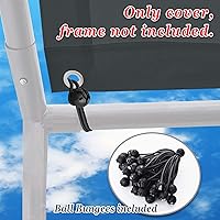 Vista 5 de Strong Camel Cubierta de techo de repuesto para exteriores 10x20 Cubiertas de cochera al aire libre (gris)