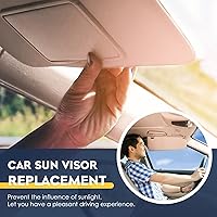 Vista 5 de Visera parasol para lado izquierdo del conductor sin luz, para Honda Civic 2006 2007 2008 2009 2010 2011, repuesto para 83280-SNA-A01ZA (beige)