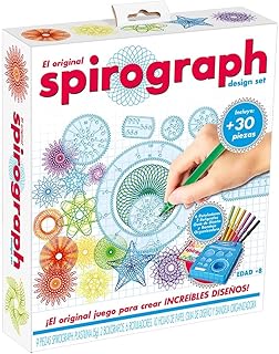 Spirograph Children's Spirograph Design Spiral Designer Mandala Stencil Creative Set for Children + 30 Pieces Toy from 8 Years Girls and Boys