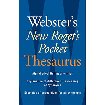 Websters New Rogets Pocket Thesaurus The Essential Guide to Synonyms and Antonyms for Writers