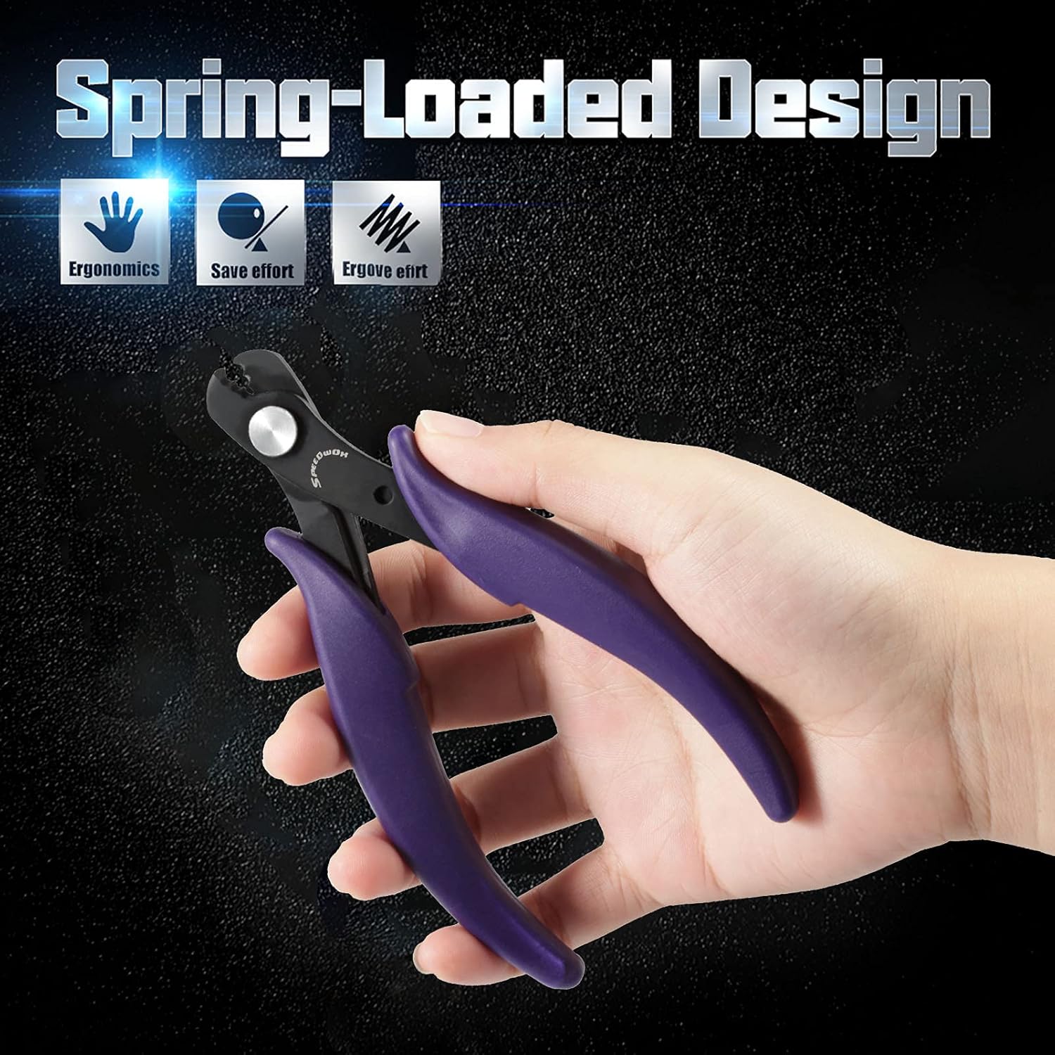 SPEEDWOX Memory Wire Cutters with Spring for Jewelry Making Bracelet Pliers 5-1/2 Inch Miniature Hard Steel Wire Cutting Shear Beading Hobby Work Tool for Arts and Crafts Electronics Jewelry Making - Image 4