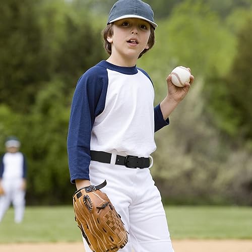 Miniatura 4 de AWAYTR Cinturón de béisbol para adultos y jóvenes, cinturones elásticos ajustables para sóftbol para niños y niñas