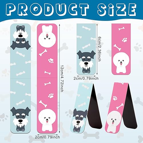 Miniatura 2 de 48 marcadores magnéticos para perros, bonitos marcadores magnéticos para mascotas, para escuela, oficina, hogar, lectura, profesores, estudiantes,