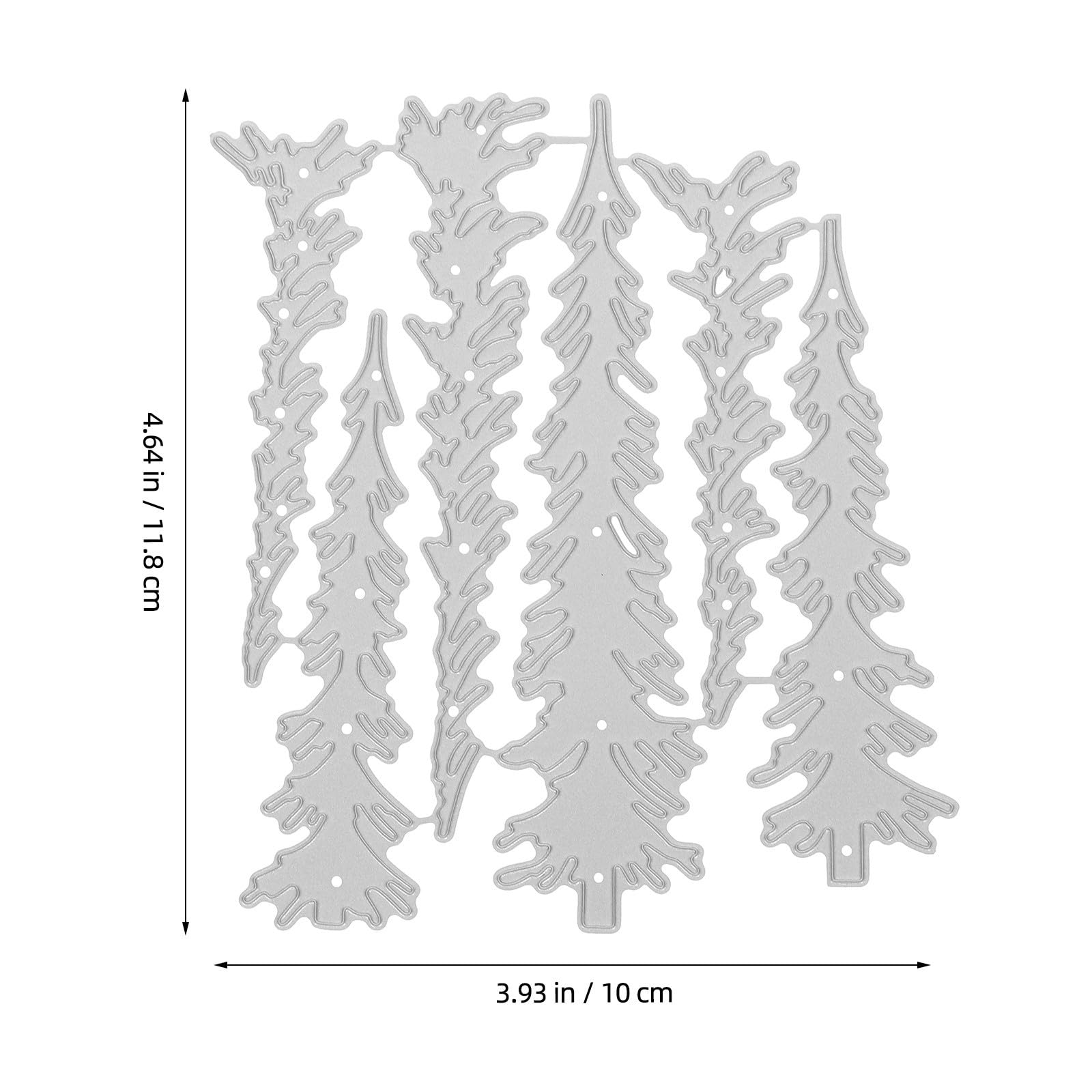Beaupretty 10 Unidades Troqueles de Árbol de Navidad para Manualidades,