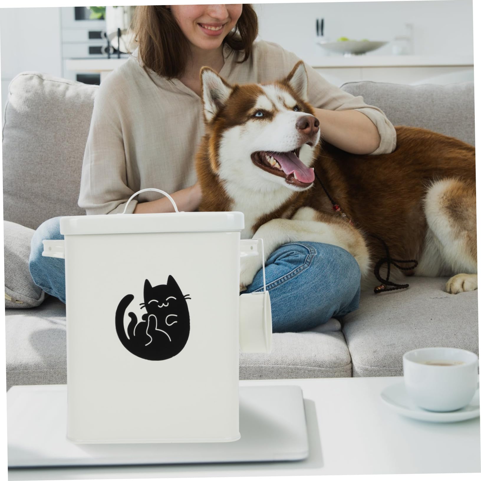 TOPBATHY Cubo Para Comida Para Perros Contenedor De Comida Multifuncional 1 Juego Sellado Fresco