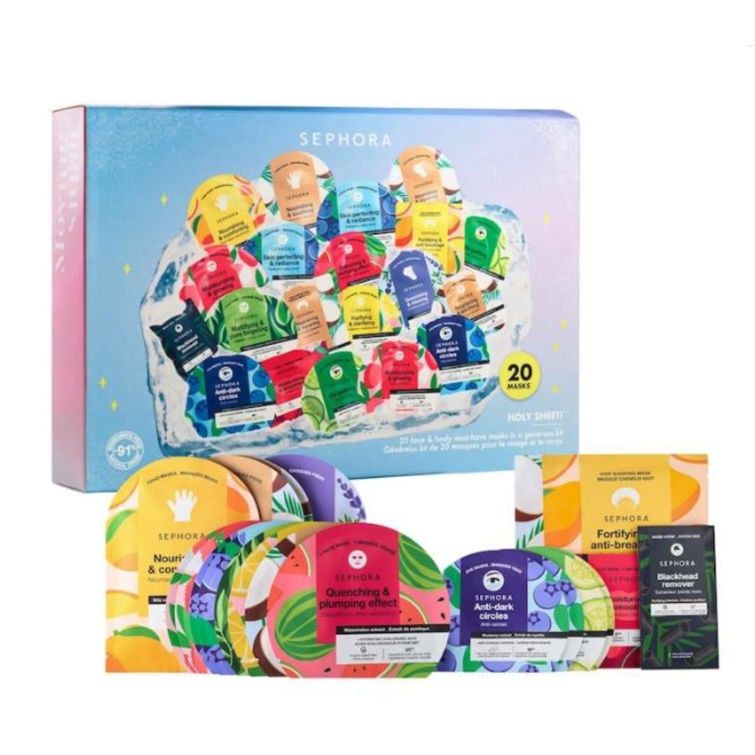 SEPHORAFavorites Limited Edition Holy Sheet! Mask Set - 20 Face & Body Must-Have Masks