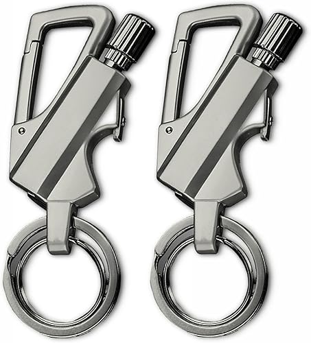 Miniatura 6 de Consensuts - Encendedor infinito permanente con llavero multiherramienta abrebotellas (negro + dorado) Negro + dorado,2 piezas-negro,2 unidades de