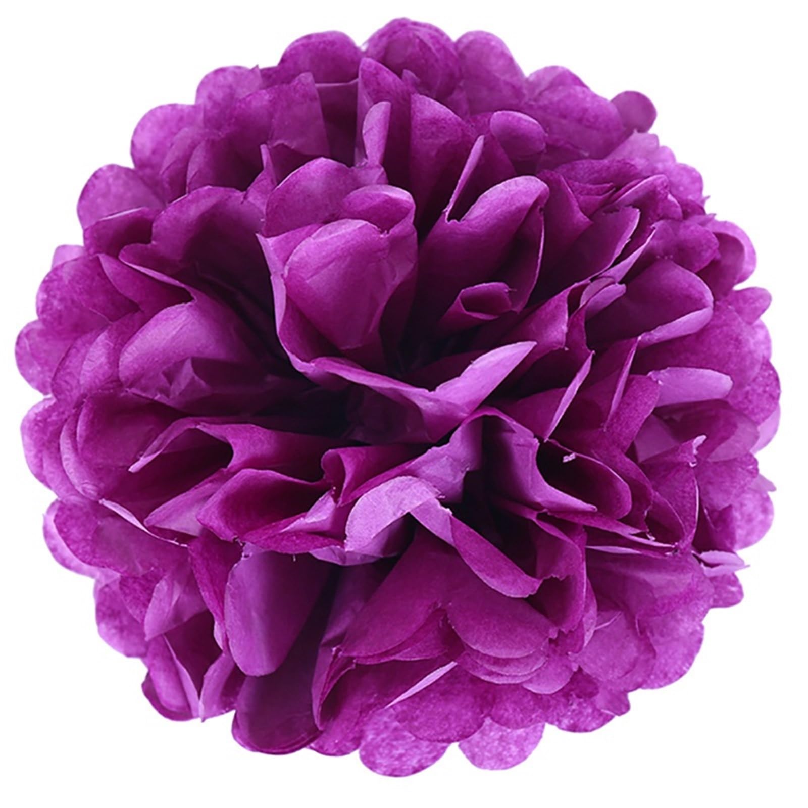 Paper Pompom 5pcs Wedding Decorative Paper Pompoms Pom Poms Flower Ball Party Home Decor Tissue Birthday DIY for Party(Color-23,20cm 5pcs)