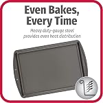 GoodCook Everyday Nonstick Carbon Steel 13” x 9” Baking Sheet Set, 3 Pack – Standard-Sized Carbon Steel Cooking Pans, Bakeware Set, Cookie Sheets for Baking, Oven Pan Set