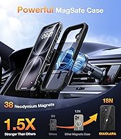 Vista 480 de Diaclara - Funda diseñada para iPhone 15 Plus de 6.7 pulgadas, transparente, cuerpo completo, con protector de pantalla, resistente de protección