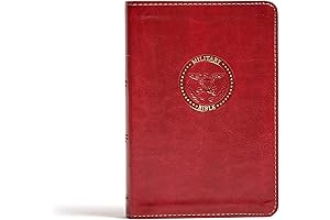 CSB Military Bible, Burgundy LeatherTouch, Essential Tool for Spiritual Strength