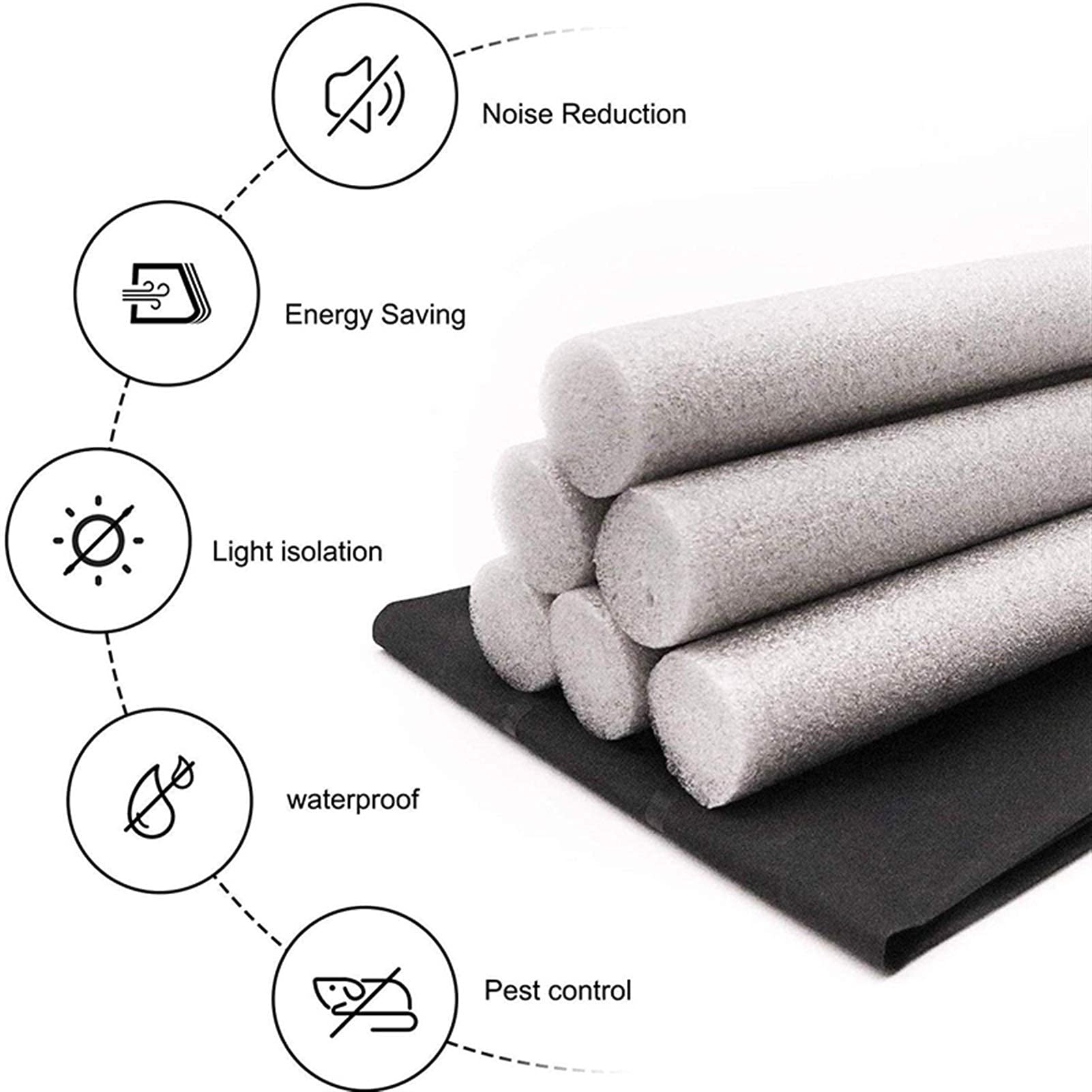 KOTARBAU® Deurborstel - PVC - 1 m - Beige - 45 mm - Borstelafdichting - Tochtstrip met Borstel - Tochtstrip Onderkant Deur - Deurborstel Nylon - Deurstrip Tegen Ongedierte - Zelfklevend