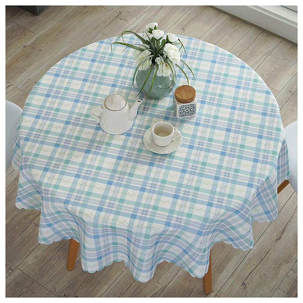 Nappe ronde en tissu lourd de coton lin, couverture de table haut de gamme pour décoration