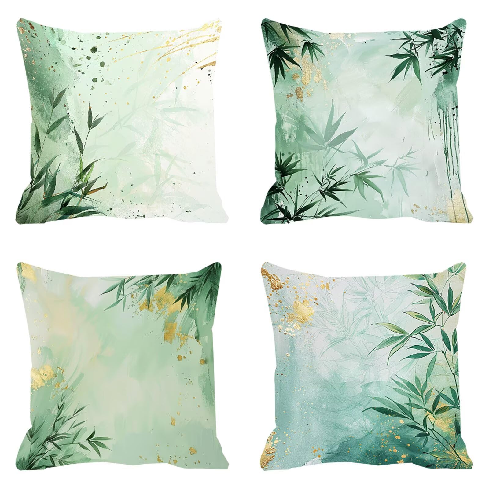 Housse de coussin 50x50cm bleu imperméable pour salon de jardin et canapé Q-421