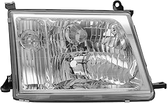 for 1998-2005Toyota Land Cruiser 100 Headlight W/Factory Halogen Models Only, Right Side Head Light Assembly Replacement, Front Head lamp OEM 8101060042, 8105060041 (Right Side Headlight)