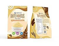 Vista 6 de Imphex Polvo de pétalo de hibisco blanco africano Bissap Bou Wekh crudo de Senegal 100% natural Sin OMG 200 g (7.05 oz)