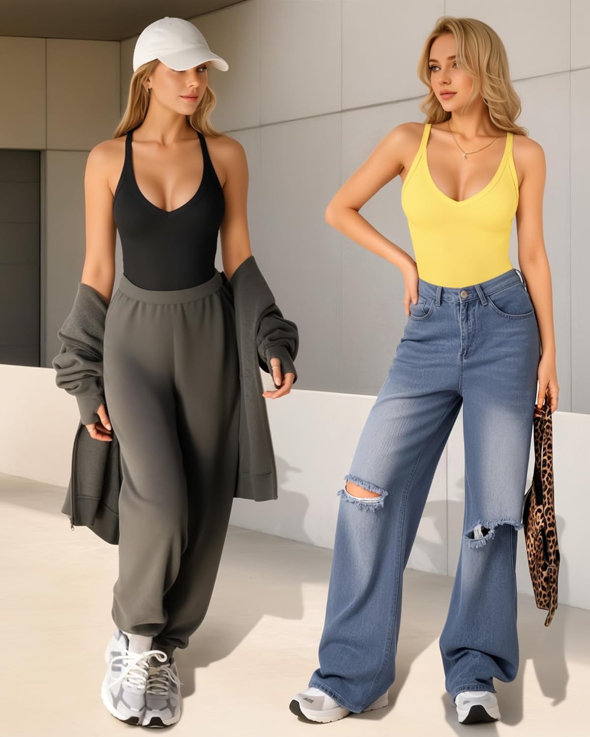 MANGOPOP Women's Ribbed Tank Tops V Neck Racerback Camisole Summer Slim Fit Workout Sleeveless 2026 Trendy Top - Image 5