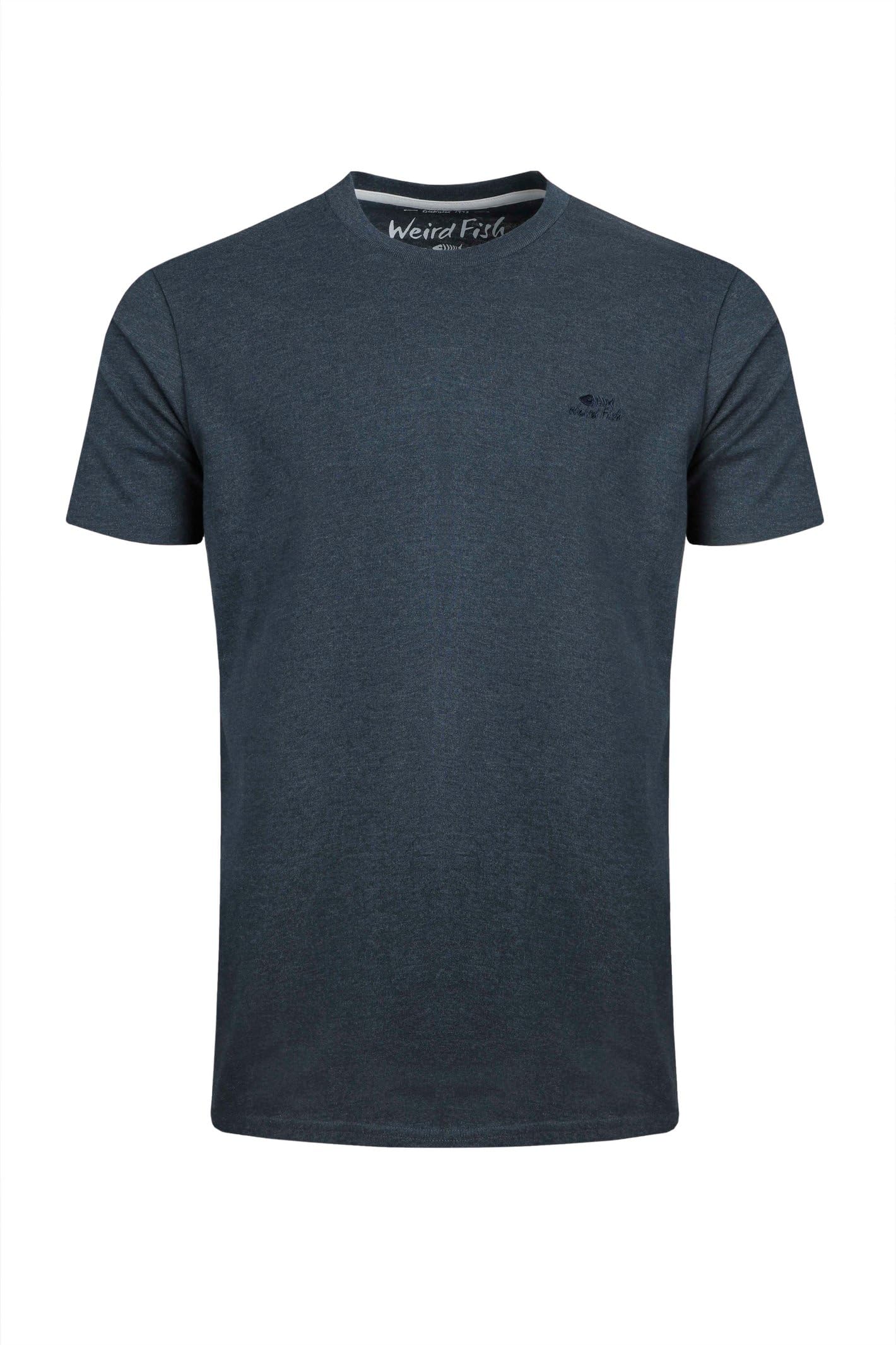 Weird Fish Men's Plain T-Shirt - Navy - 5XL