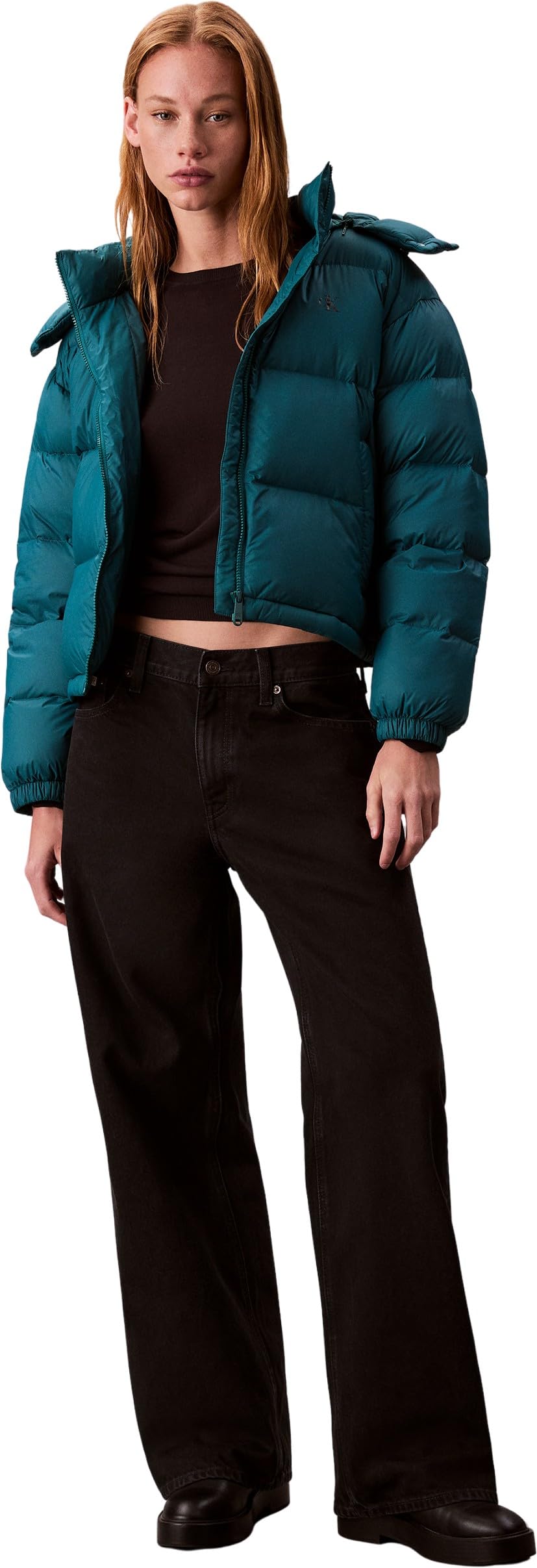 Calvin Klein Donna Piumino Essential Midweight con Cappuccio
