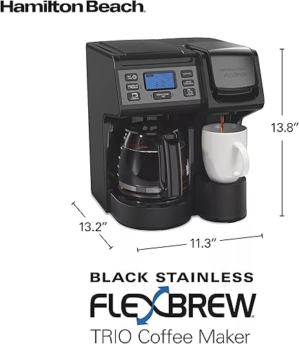 Miniatura 4 de Hamilton Beach R49904 40 Oz FlexBrew Trio Cafetera - Certificado Reacondicionado