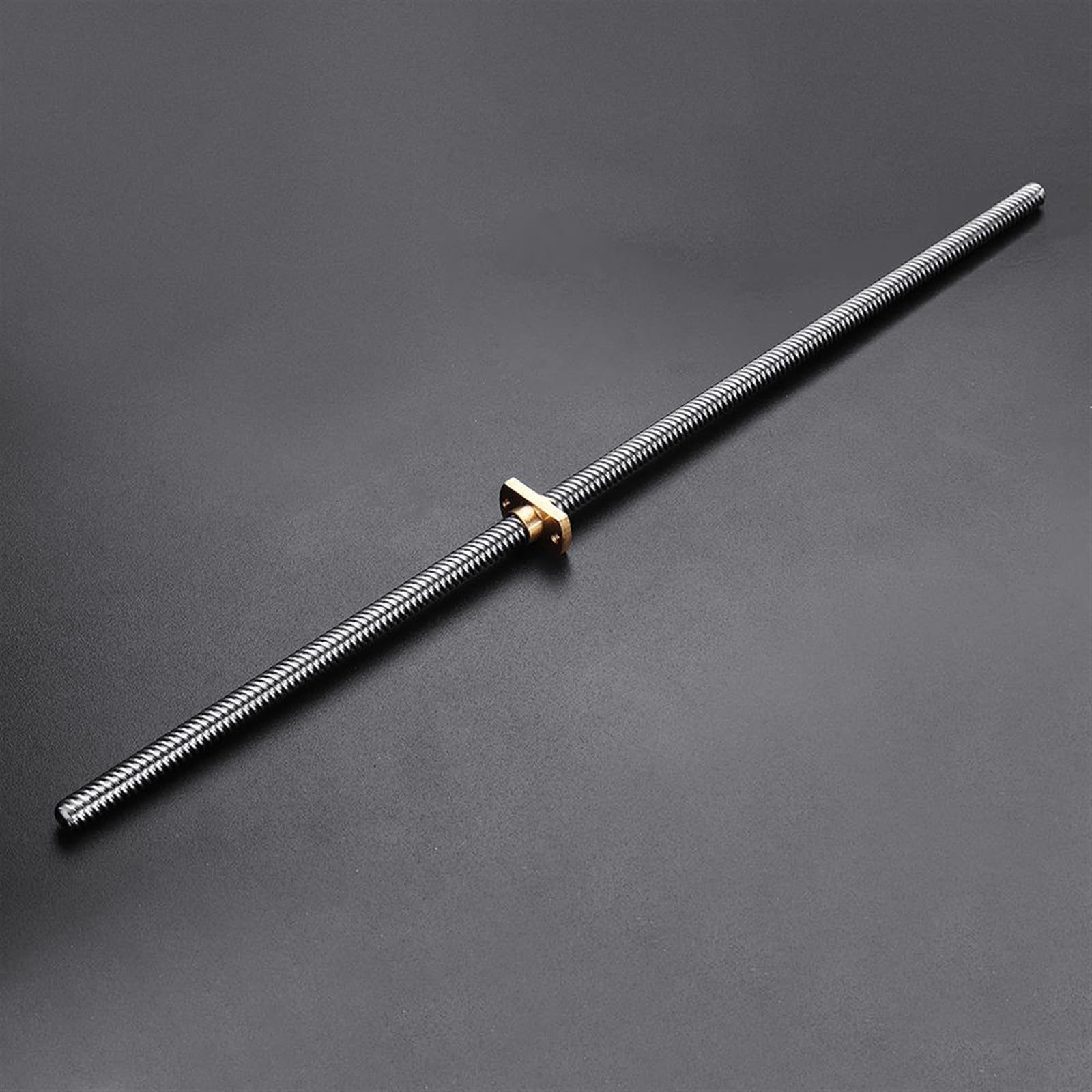 Threaded Backlash 2pcs 525mm Length Tr8x8 Lead Screw 2mm Pitch 8mm Lead Stainless Steel Full Thread Screw T18 Trapezoidal Rod with Brass Nut Screw trapezoidal