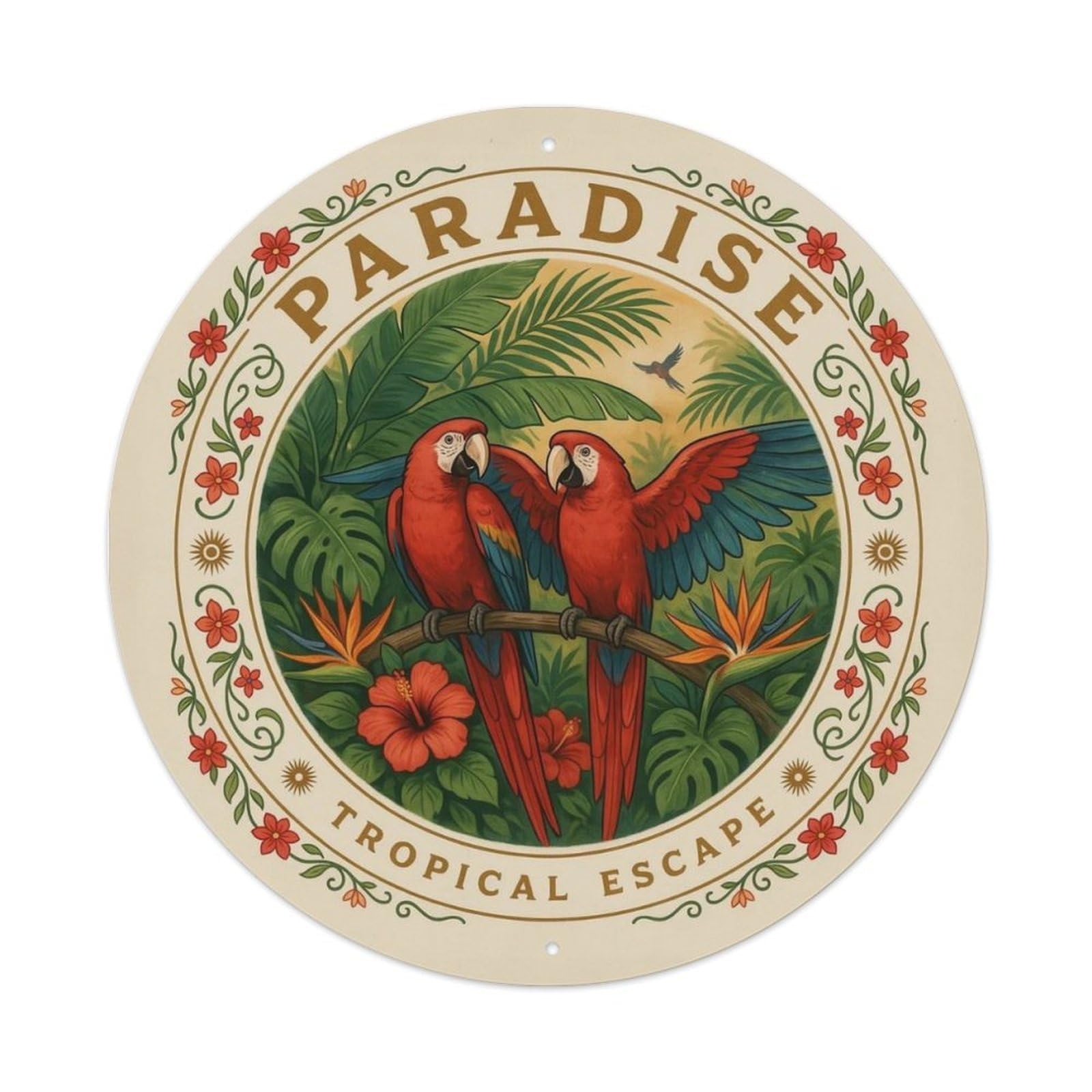 Retro Bird Specimen Collection Metal Tin Sign Plaque