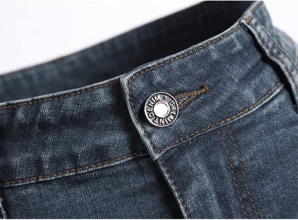 Women's Maxi Pencil Jean Skirt- High Waisted A-Line Long Denim Skirts for Ladies- Blue Jean Skirt - Image 3