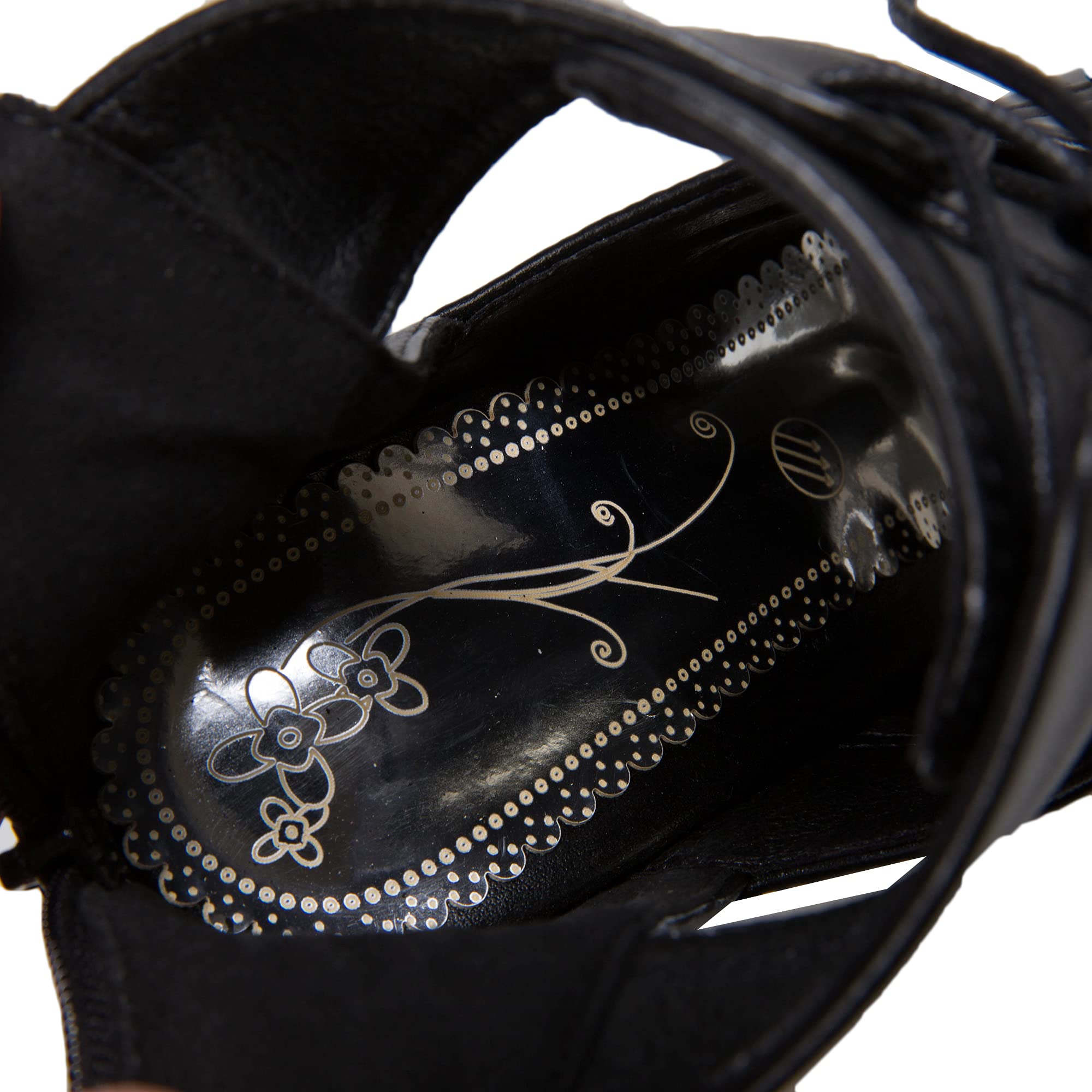 Zapatos de tacón con cremallera y cordones de tacón alto con plataforma de agua de 11,5 cm, zapatos casuales para mujer, talla grande Z33-4S