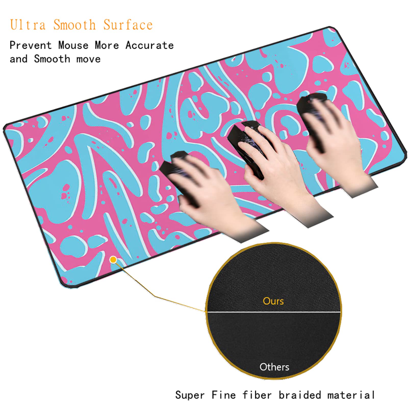 Amazon.co.jp: マウスパッド RGB マウスパッド パープル リキッド