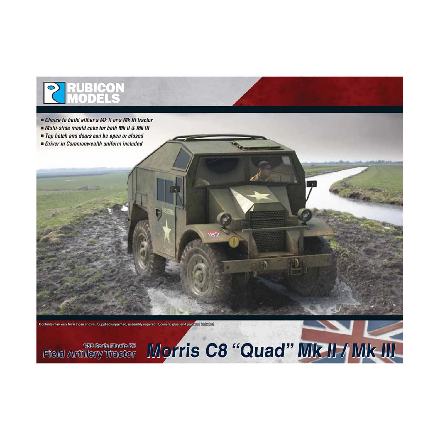 Rubicon 280114 Morris C8 Quad MkII/MkIII 1:56 Model Kit