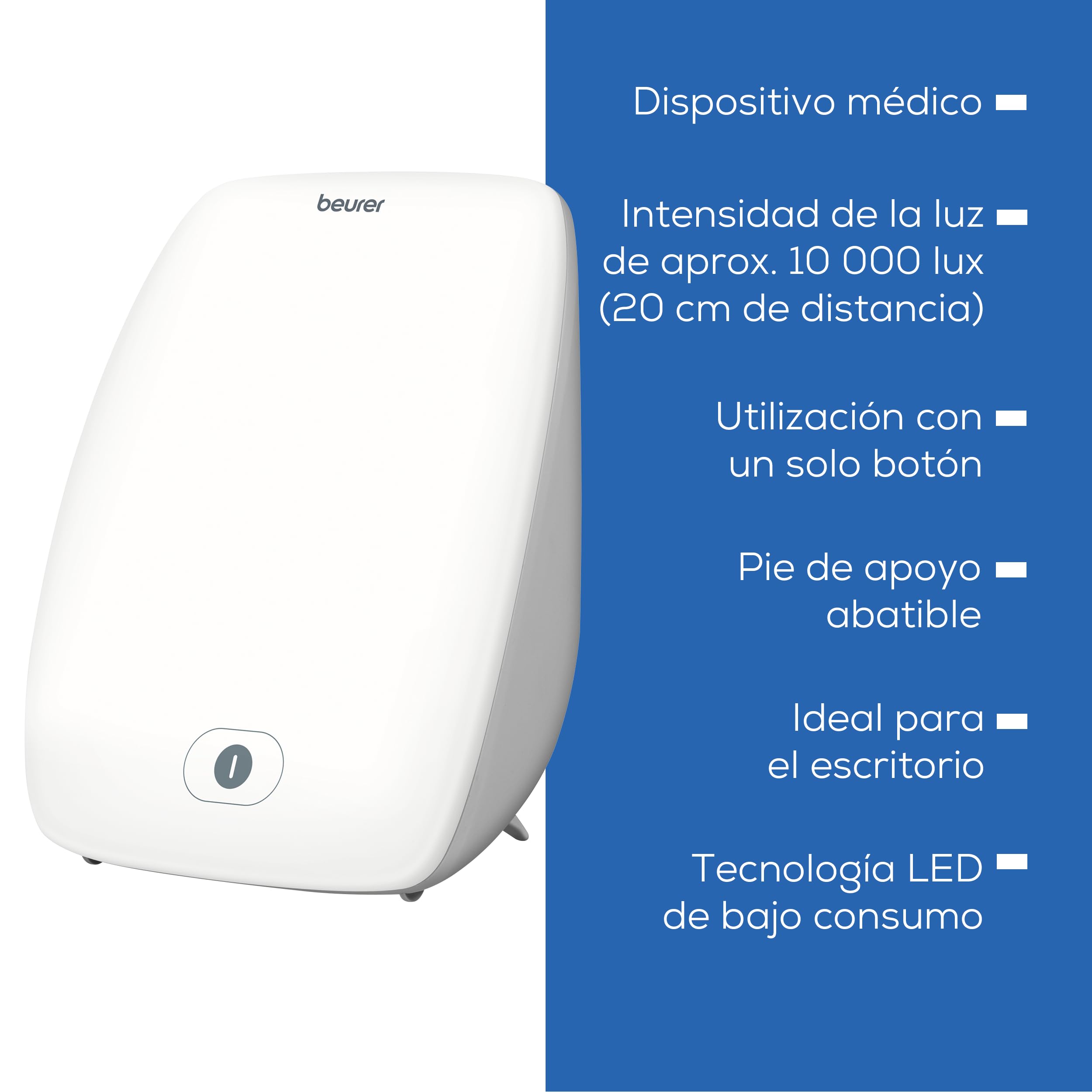 Beurer TL 41 Lámpara de luz diurna, mayor bienestar gracias a la simulación de la luz diurna, ideal para el escritorio