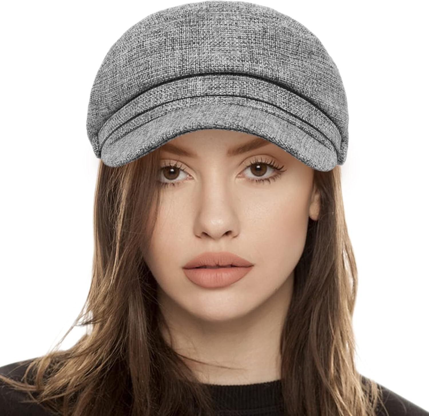 Women's Newsboy Caps Beret Hat for Fashion Ladies Black Women's Newsboy Caps Beret Hat for Fashion Ladies - Image 2