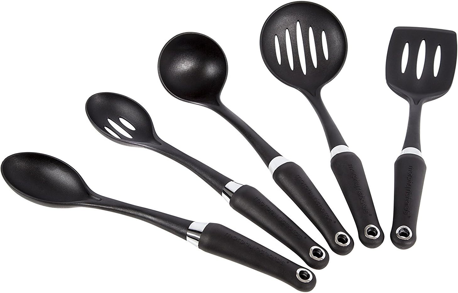 Morphy Richards Nylon Kitchen Tool Set, 5 Piece - Black