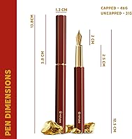 Vista 6 de Y-studio YS-STAT-42 Classic Revolve - Pluma estilográfica, talla M, color rojo