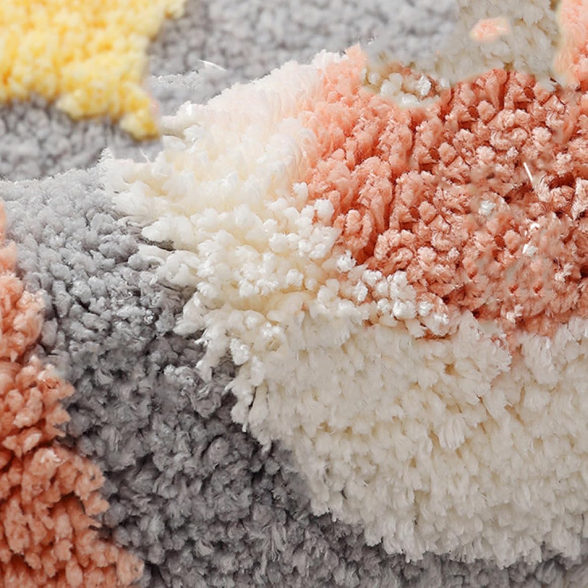 [ZS2L7] バスマット 高密度 ふわふわ 足拭きマット 柄 滑り止め加工 大判 6 抗菌 防臭 手洗いok 機能性 足ふきマット