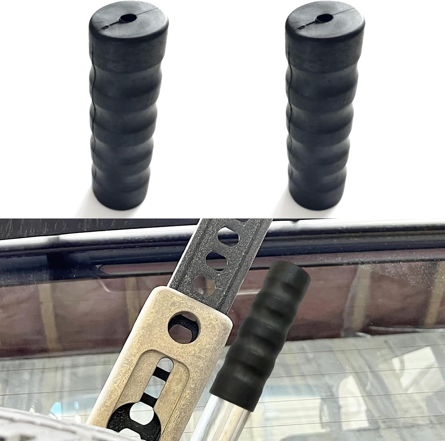 Black Rubber Handle Grip for Floor Jacks, 1 ¼ Inch Utility Handle Replacement Cover for High Lift, Off Road and Farm Jacks