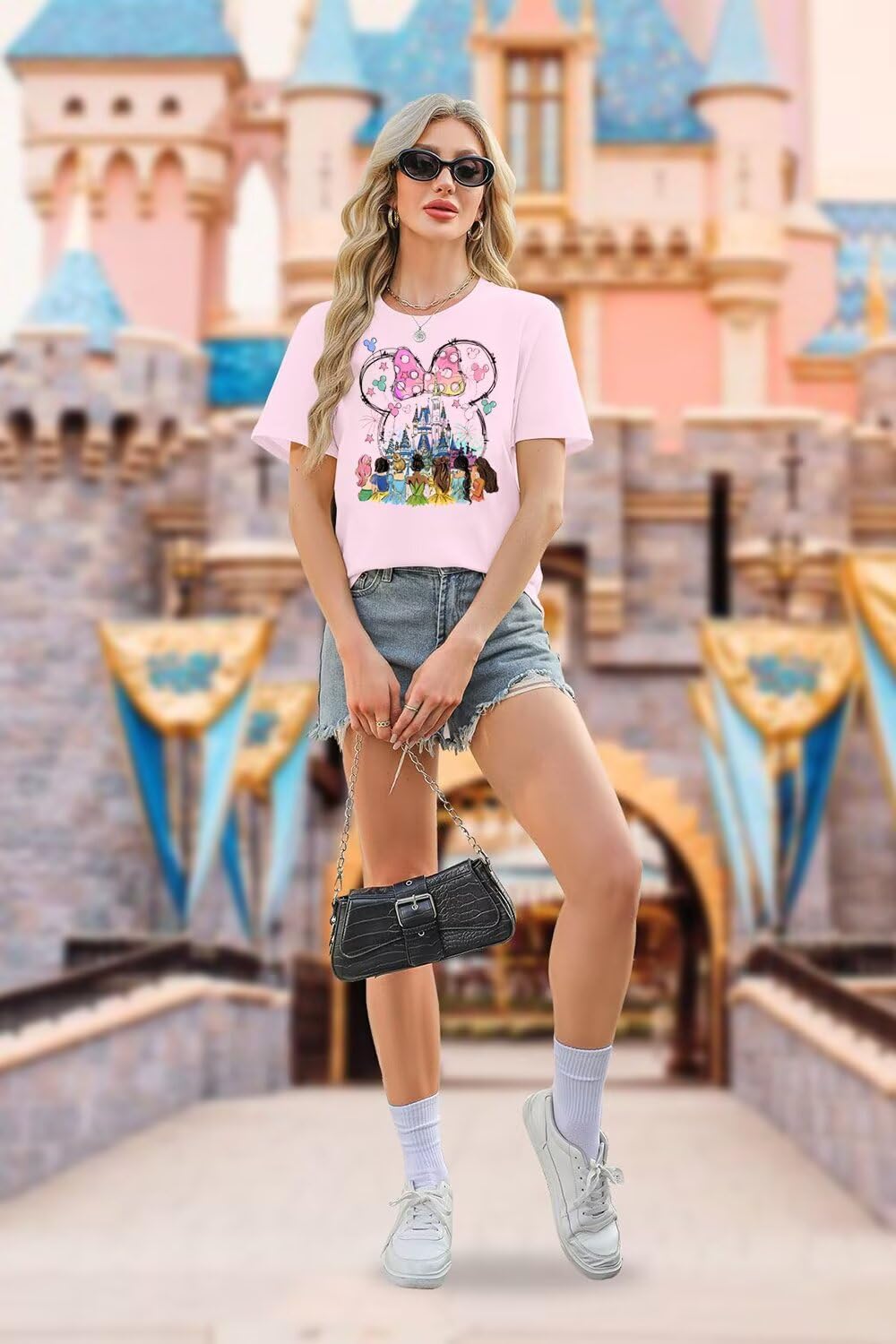 Magic Kingdom Shirts Women Castle T Shirts Princess Castle Tops Funny Family Vacation Trip Tee Casual Holiday Top - Image 5