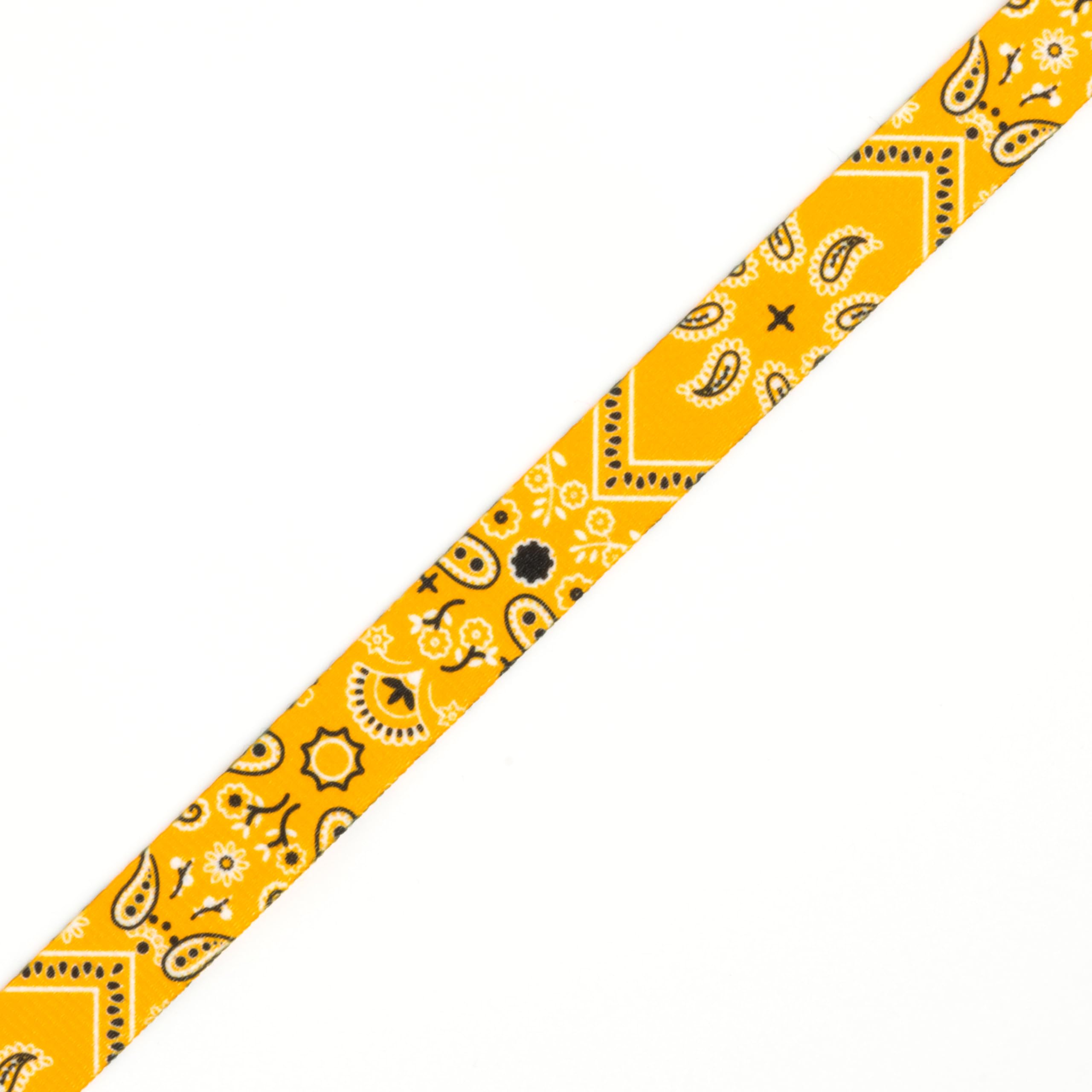 Country Brook Design - Yellow Bandana Photo Quality Polyester (1/2 Inch, 20 Yards)