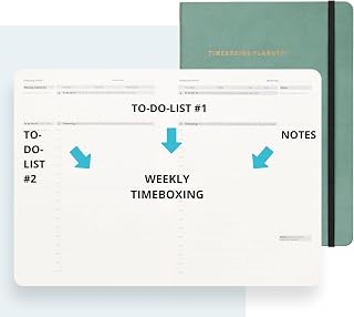 Timeboxing Planner - Master Your Deep Work | Finally Finish What Matters Every Day | Daily Productivity & To-Do Planner | 52 Week, 7×9 Flexible Cover